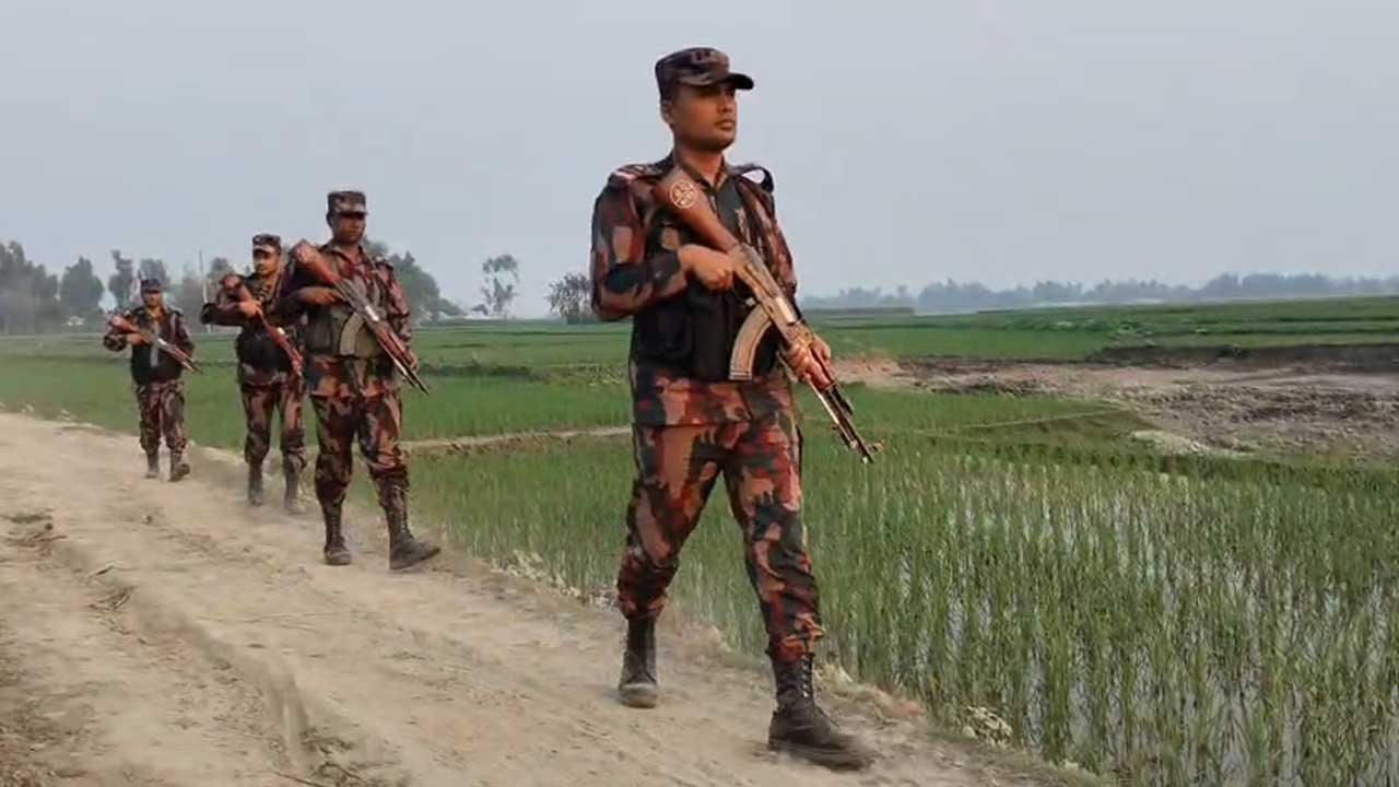 কুড়িগ্রাম সীমান্তে বিজিবির নিরাপত্তা জোরদার, সর্বোচ্চ সতর্কতা জারি