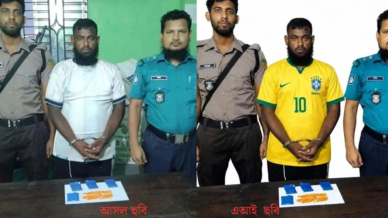 এআই দিয়ে আসামির আর্জেন্টিনার জার্সি বদলে ব্রাজিলের জার্সি পরাল পুলিশ