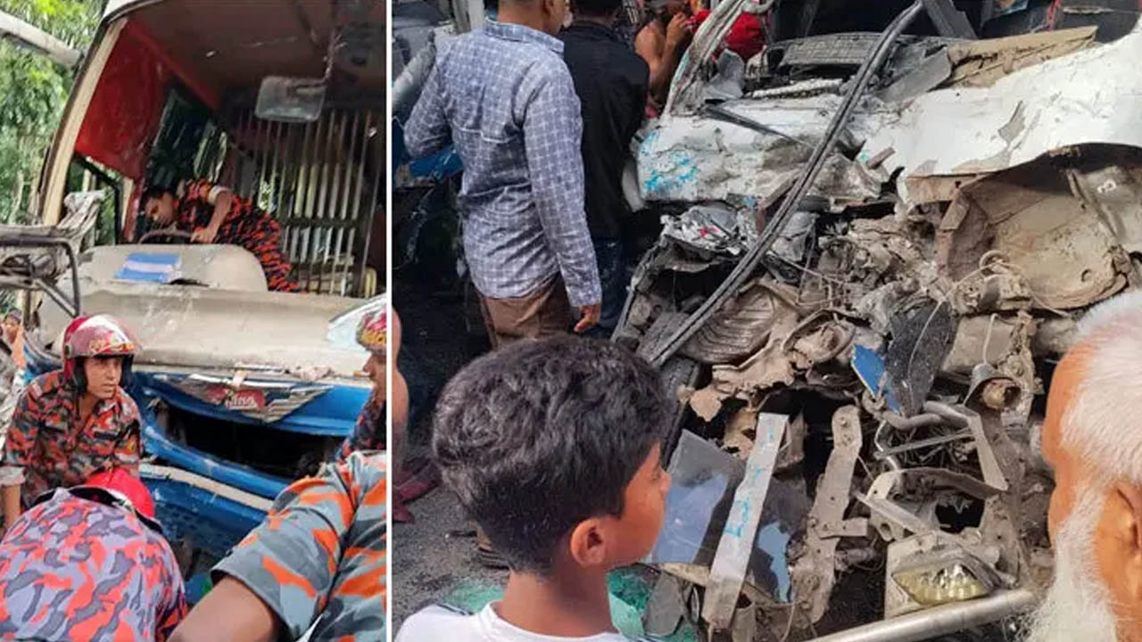 পাবনায় অ্যাম্বুলেন্স ও বাসের সংঘর্ষে নিহত ২, আহত ৪